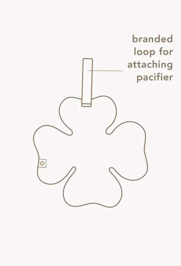 Noppies Slabbetjes & Doekjes | Thuis<Speendoekje Fancy Dot Clover Ø27 Cm - Forged Iron