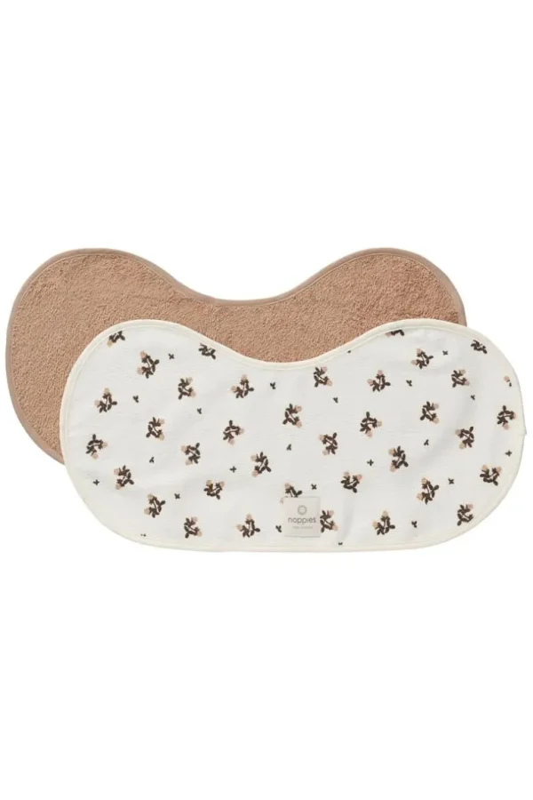 Noppies Slabbetjes & Doekjes | Thuis<Spuugdoekje Blooming Clover 25x50cm - Indian Tan