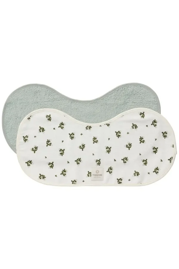 Noppies Slabbetjes & Doekjes | Thuis<Spuugdoekje Blooming Clover 25x50cm - Puritan Gray