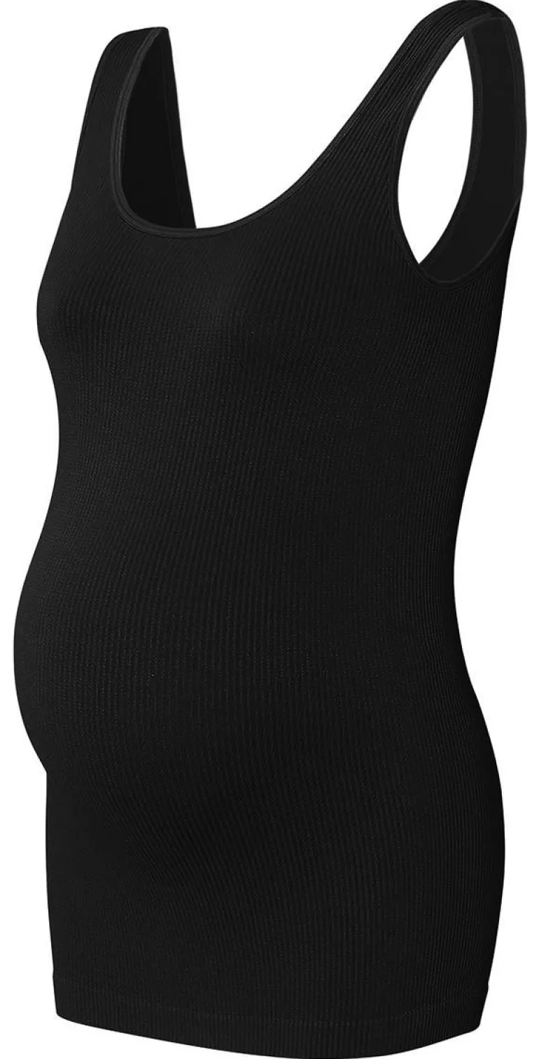 tanktop_rib_sama__black_10.webp Noppies Tops<Tanktop Rib Sama - Black