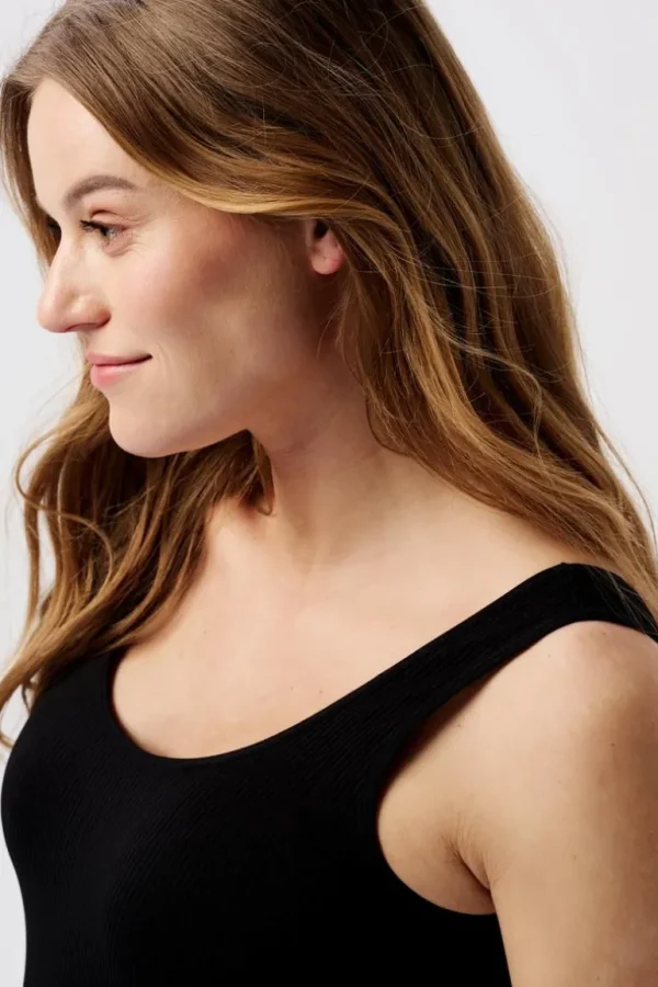 Noppies Tops<Tanktop Rib Sama - Black