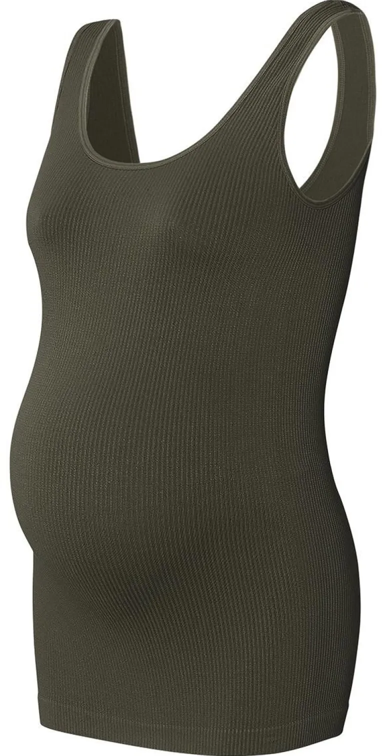tanktop_rib_sama__olive_10.webp Noppies Tops<Tanktop Rib Sama - Olive