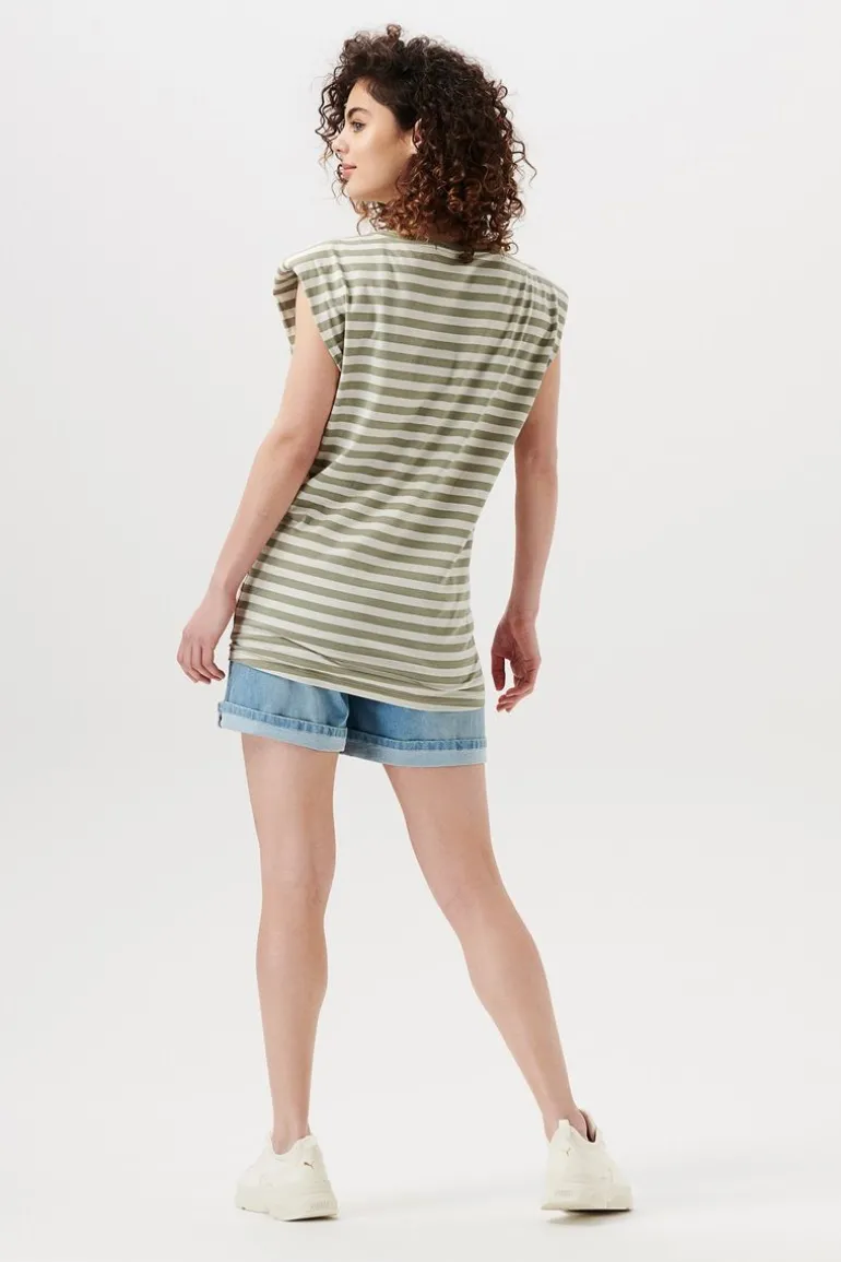top_shoulderpads__vetiver_7.webp Noppies Tops<Top Shoulderpads - Vetiver