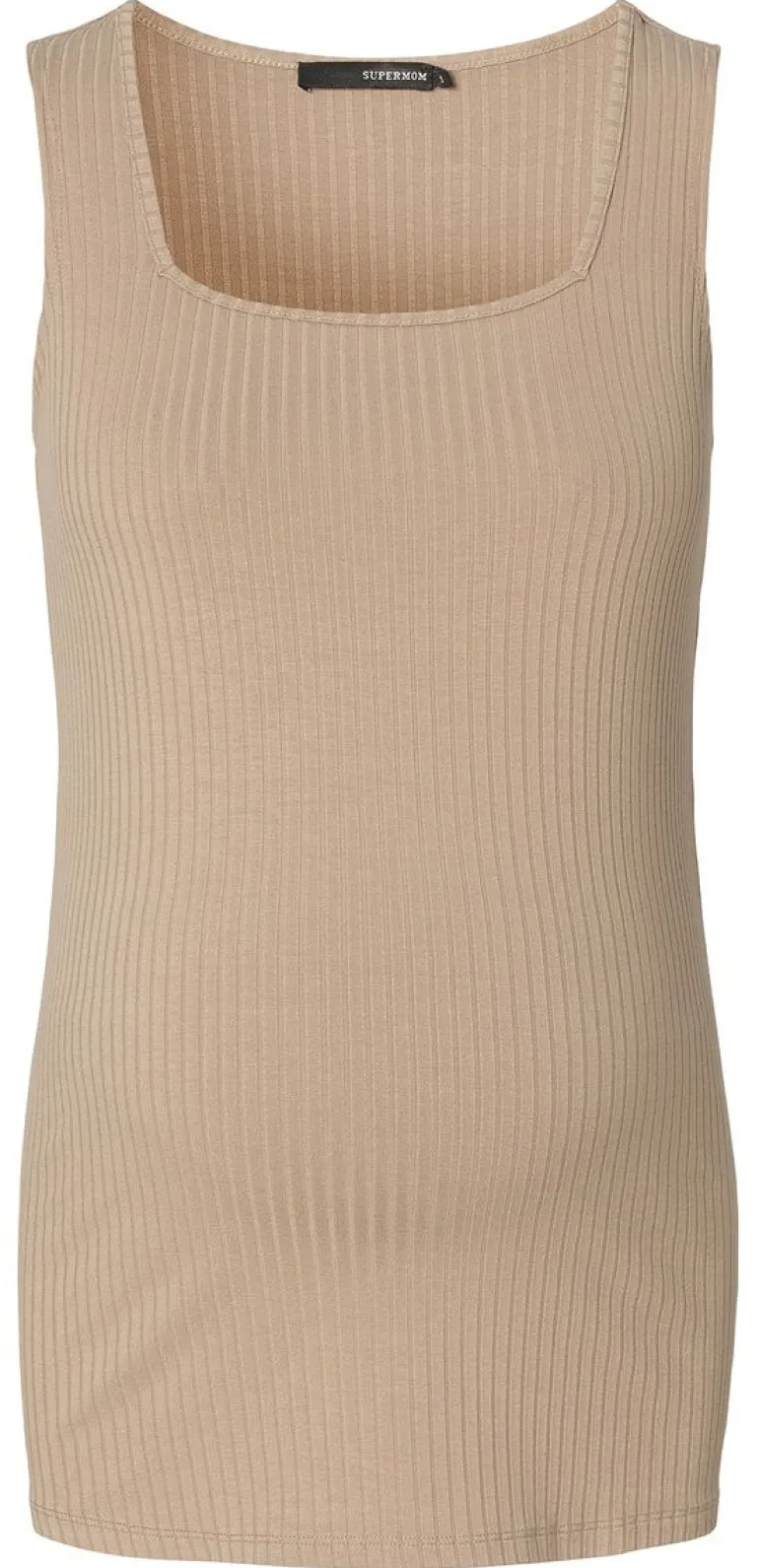 top_square_neck__desert_t_2.webp Noppies Tops<Top Square Neck - Desert Taupe