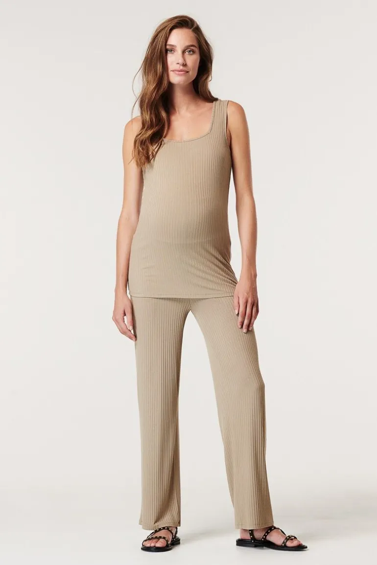 top_square_neck__desert_t_7.webp Noppies Tops<Top Square Neck - Desert Taupe