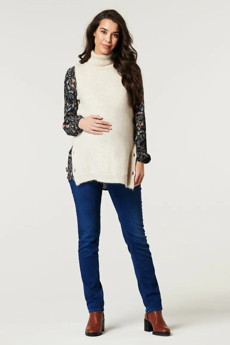 trui__oatmeal_melange_7.webp Noppies Truien & Sweaters | Truien & Sweaters<Trui - Oatmeal melange