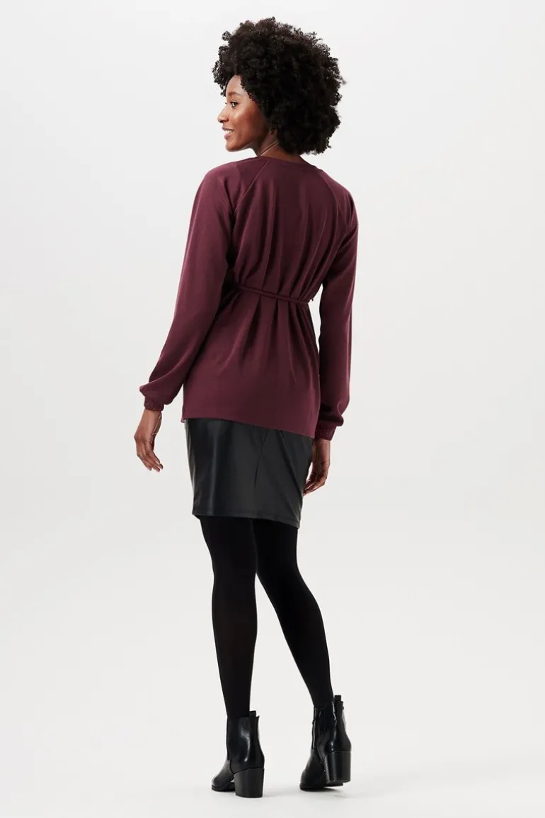 trui__plum_brown_1.webp Noppies Truien & Sweaters | Truien & Sweaters<Trui - Plum Brown