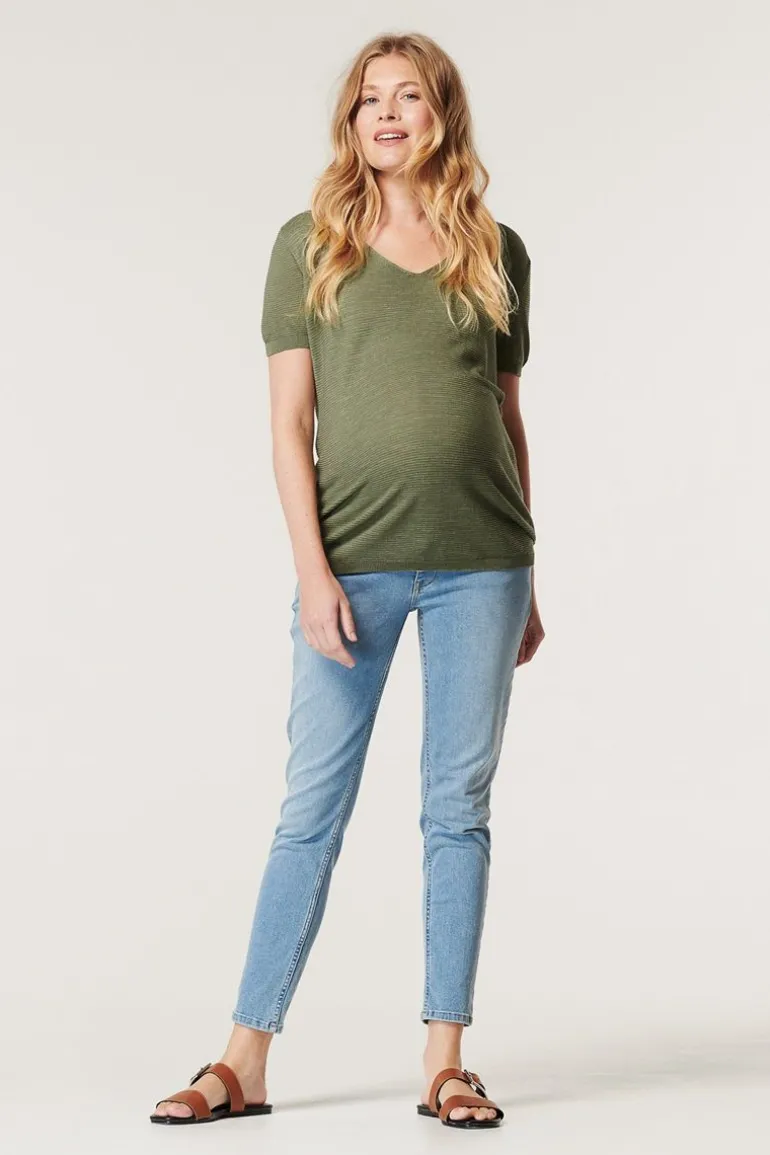 trui__real_olive_0-1.webp Noppies Truien & Sweaters<Trui - Real Olive