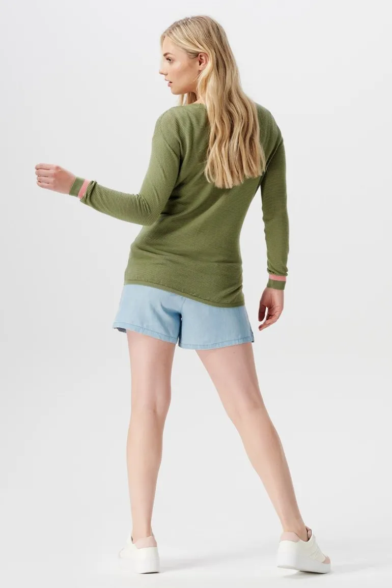 trui__real_olive_7.webp Noppies Truien & Sweaters<Trui - Real Olive