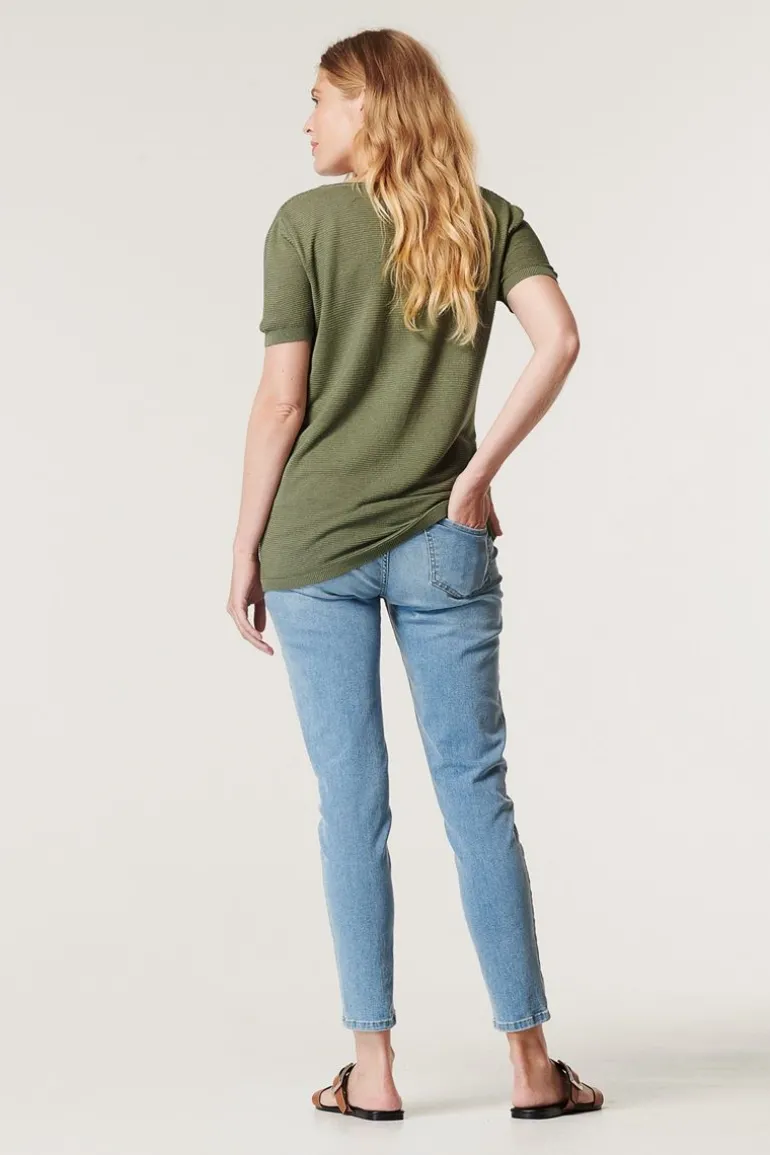 trui__real_olive_8-1.webp Noppies Truien & Sweaters<Trui - Real Olive