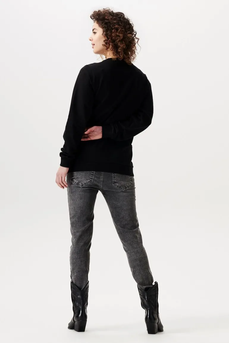 trui_abridge__black_8.webp Noppies Truien & Sweaters<Trui Abridge - Black