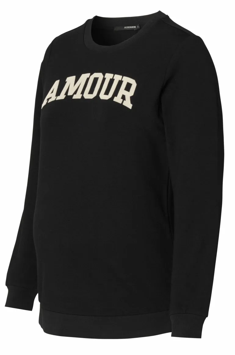 trui_amour__black_4.webp Noppies Truien & Sweaters<Trui Amour - Black
