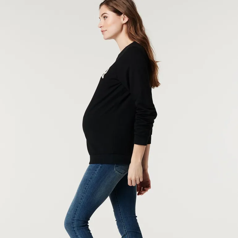 trui_amour__black_5.webp Noppies Truien & Sweaters<Trui Amour - Black