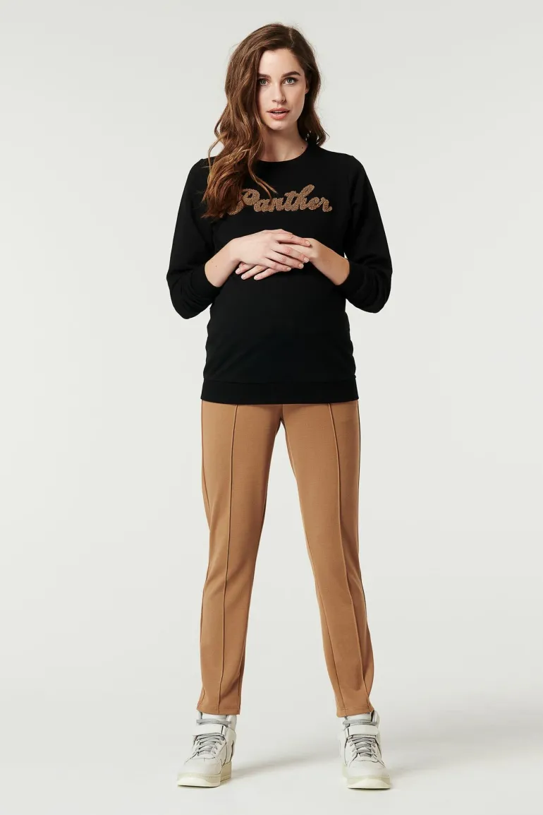 trui_black_panther__black_0.webp Noppies Truien & Sweaters<Trui Panther - Black