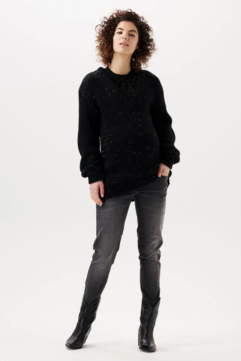 trui_dent__black_0.webp Noppies Truien & Sweaters<Trui Dent - Black