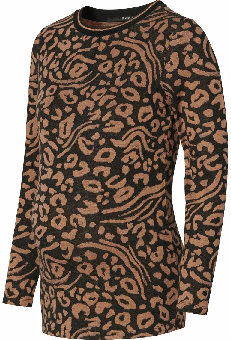 trui_leopard__toasted_coc_11.webp Noppies Truien & Sweaters<Trui Leopard - Toasted Coconut
