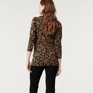 Noppies Truien & Sweaters<Trui Leopard - Toasted Coconut