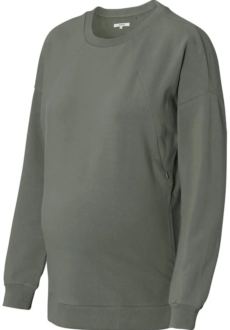 trui_met_voedingsfunctie__12-2.webp Noppies Truien & Sweaters | Truien & Sweaters<Trui Met Voedingsfunctie Lesy - Olive