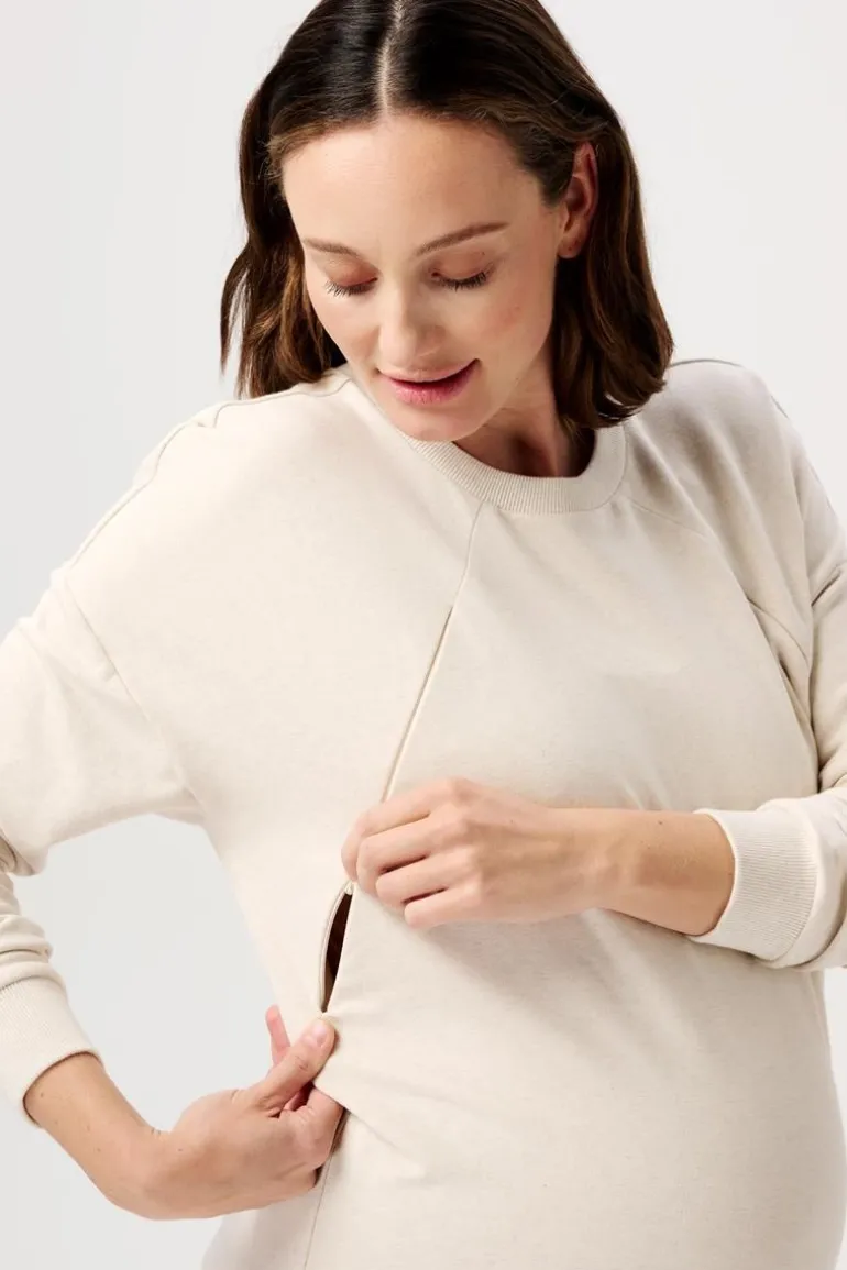 trui_met_voedingsfunctie__14-1.webp Noppies Truien & Sweaters | Truien & Sweaters<Trui Met Voedingsfunctie Lesy - Oatmeal