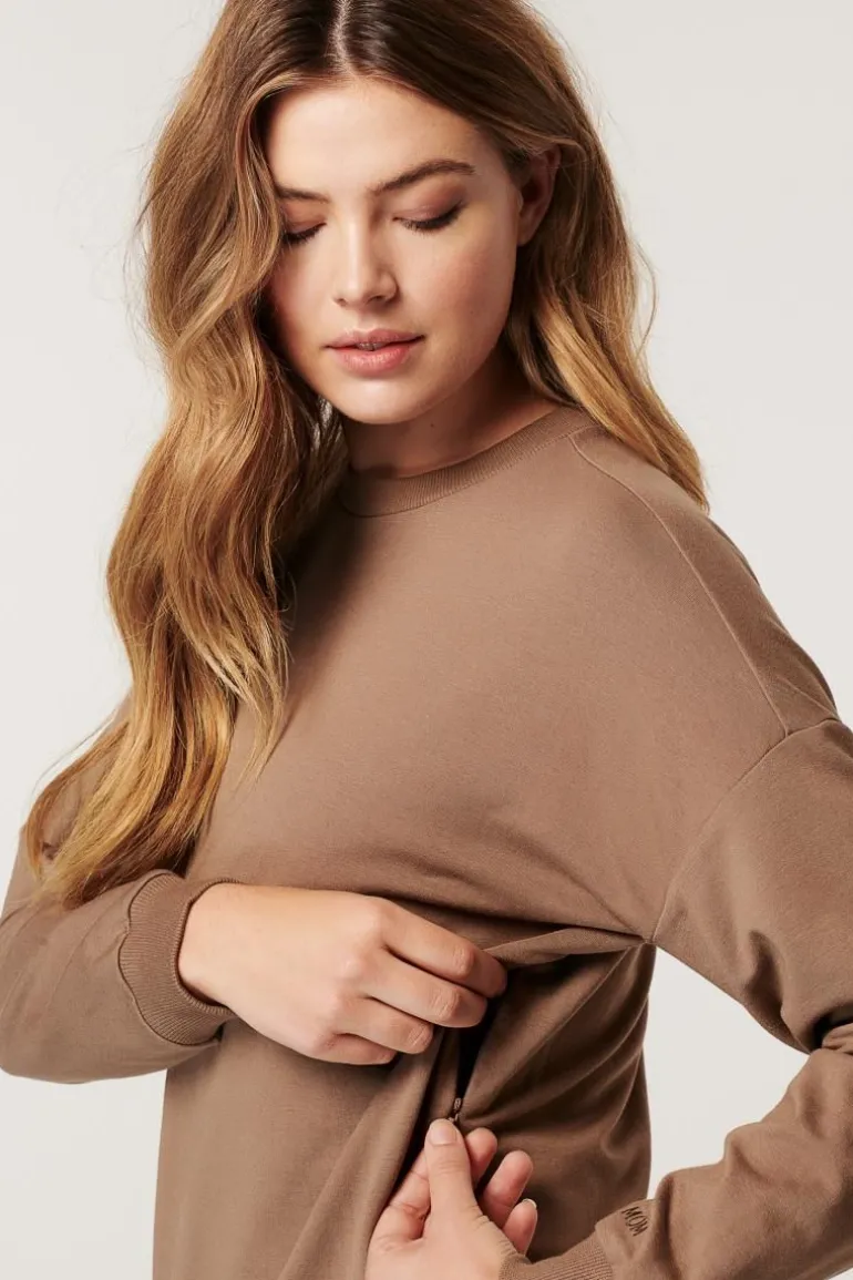 trui_met_voedingsfunctie__16-2.webp Noppies Truien & Sweaters | Truien & Sweaters<Trui Met Voedingsfunctie Hill - Pine Bark