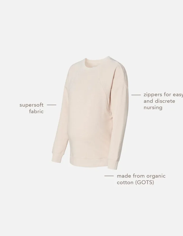 trui_met_voedingsfunctie__7-3.webp Noppies Truien & Sweaters | Truien & Sweaters<Trui Met Voedingsfunctie Lesy - Oatmeal