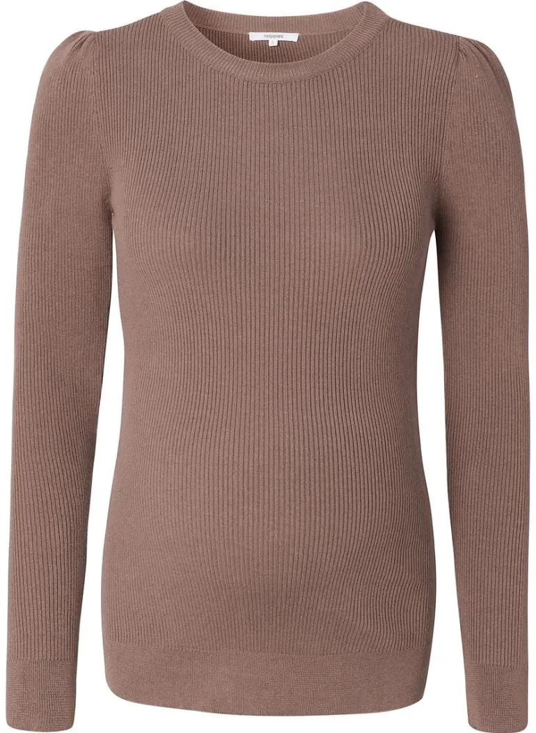 trui_zana__deep_taupe_2.webp Noppies Truien & Sweaters<Trui Zana - Deep Taupe
