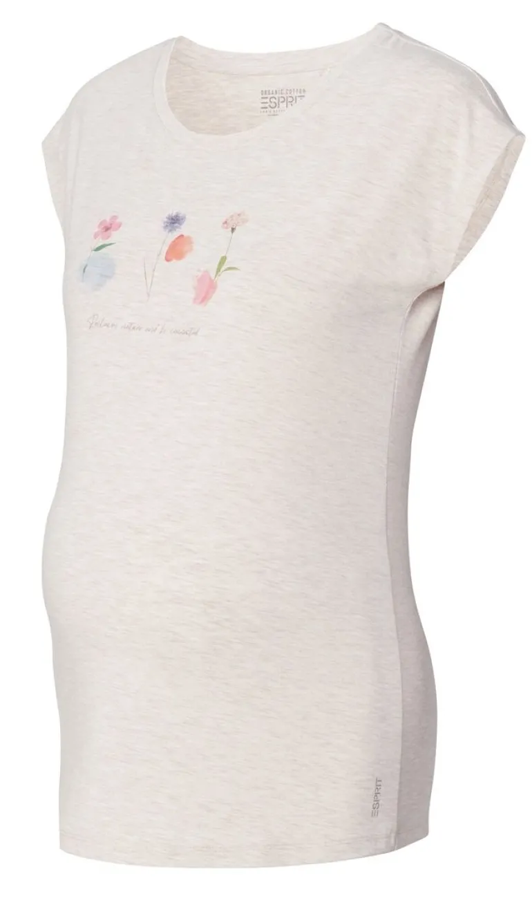 tshirt__oatmeal_melange_11.webp Noppies T-Shirts<T-shirt - Oatmeal melange