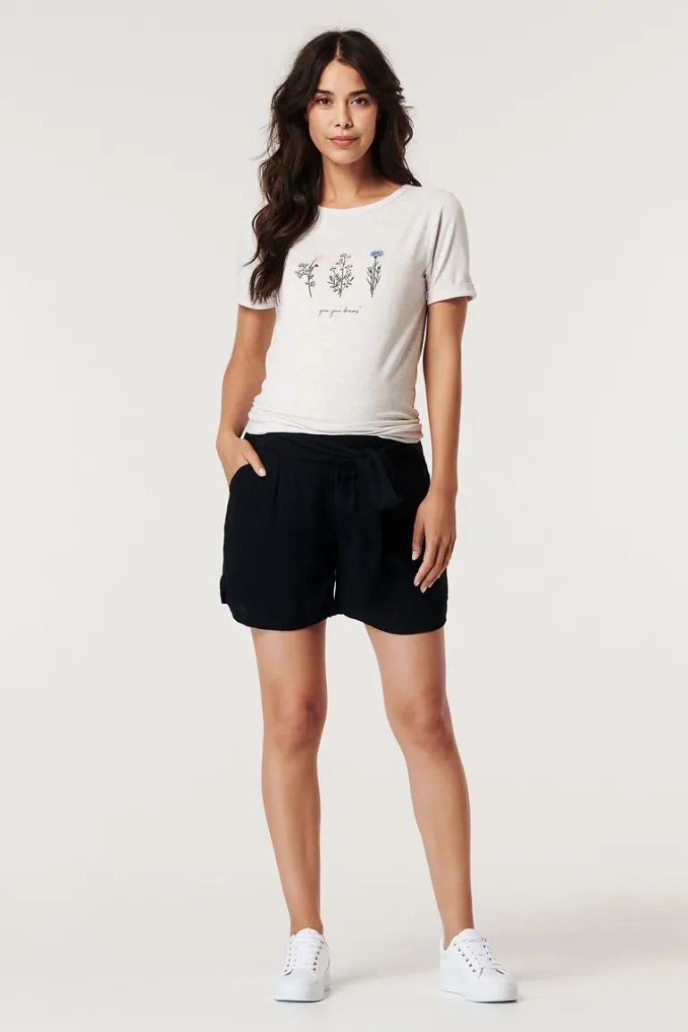 tshirt__oatmeal_melange_6.webp Noppies T-Shirts<T-shirt - Oatmeal melange