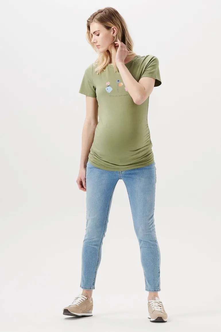 tshirt__real_olive_0.webp Noppies T-Shirts<T-shirt - Real Olive