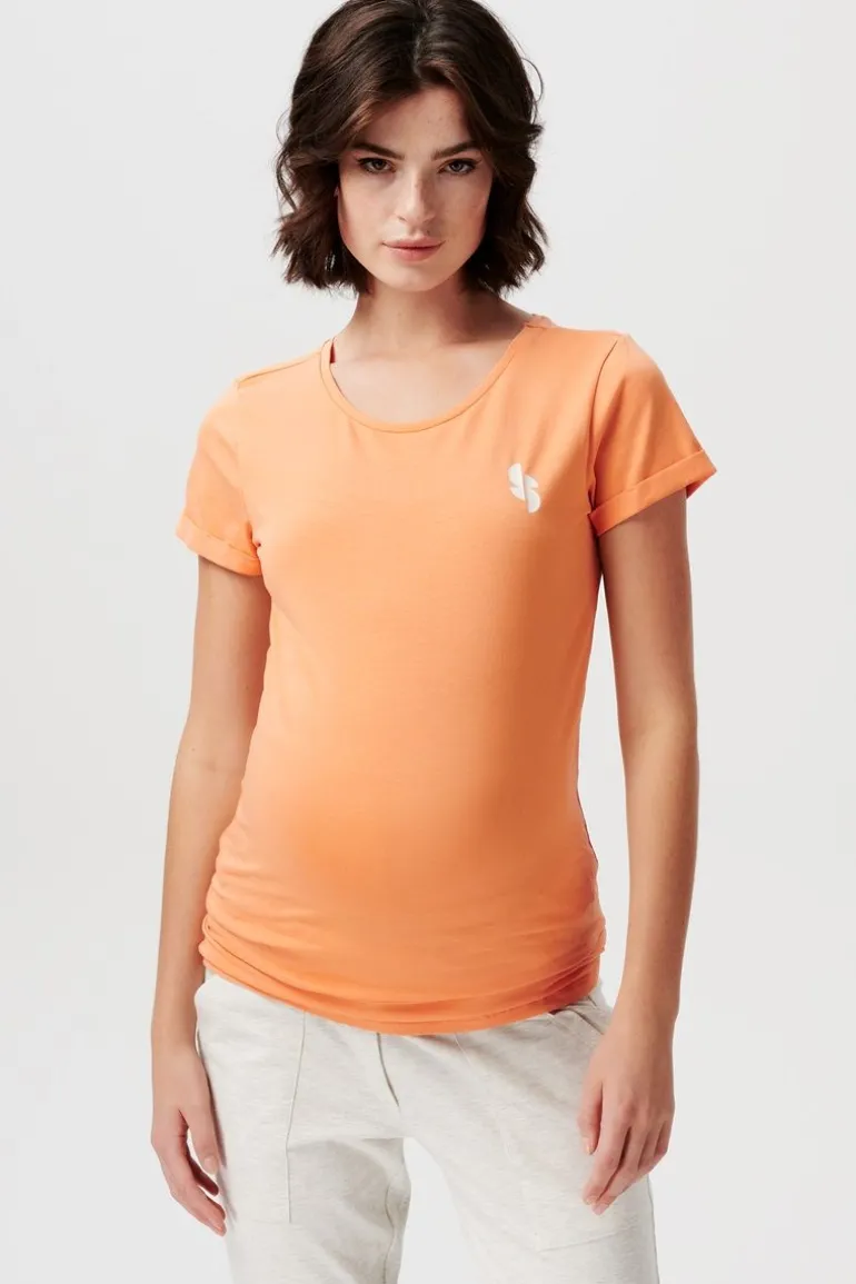 tshirt_freepoort__mock_or_0.webp Noppies T-Shirts<T-shirt Freepoort - Mock Orange