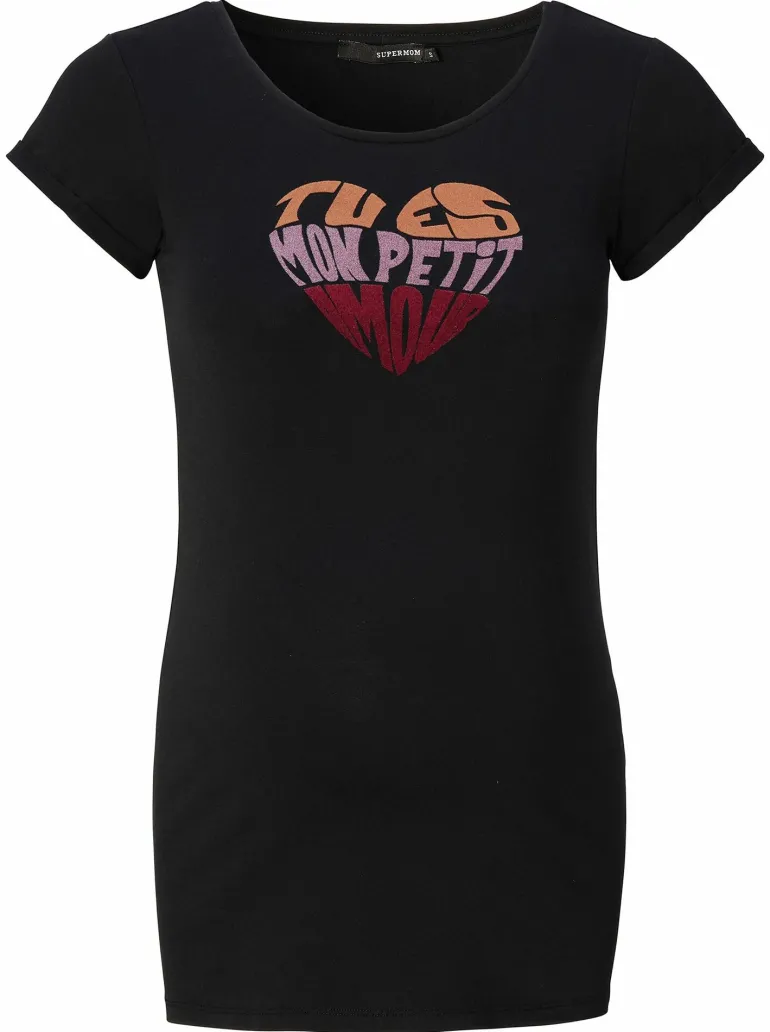 tshirt_heart__black_2.webp Noppies T-Shirts<T-shirt Heart - Black