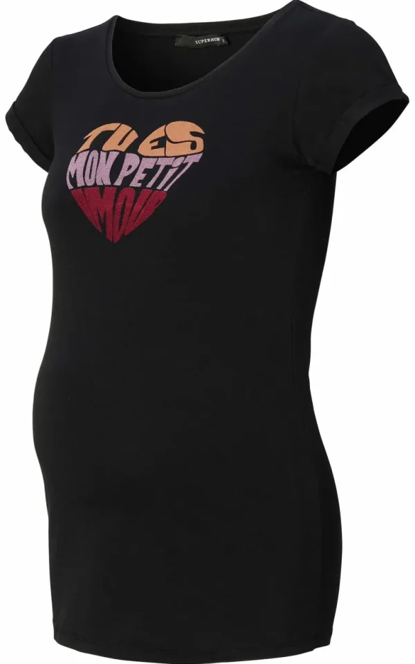 Noppies T-Shirts<T-shirt Heart - Black