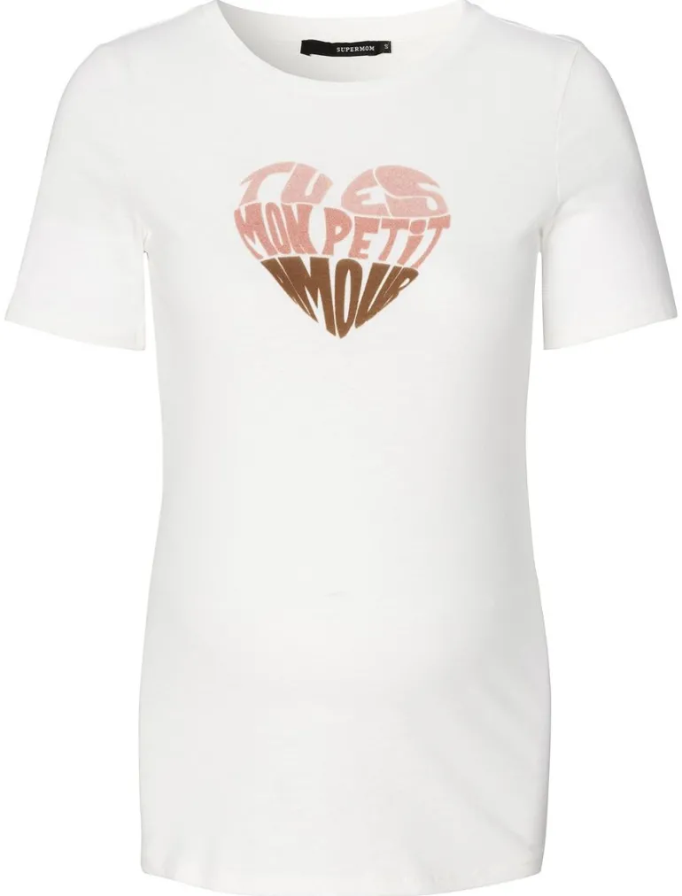 tshirt_heart__marshmallow_0.webp Noppies T-Shirts<T-shirt Heart - Marshmallow