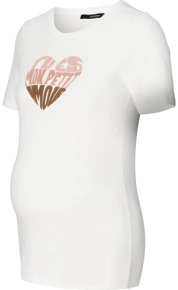 Noppies T-Shirts<T-shirt Heart - Marshmallow