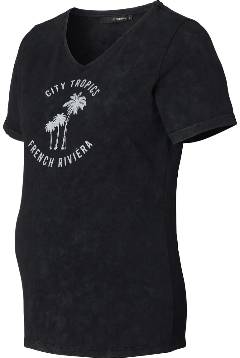 tshirt_palm_trees__black_11.webp Noppies T-Shirts<T-shirt Palm Trees - Black