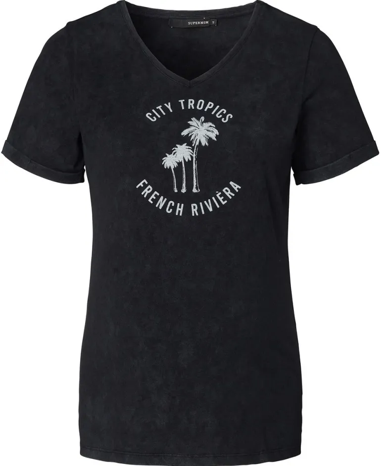 tshirt_palm_trees__black_9.webp Noppies T-Shirts<T-shirt Palm Trees - Black