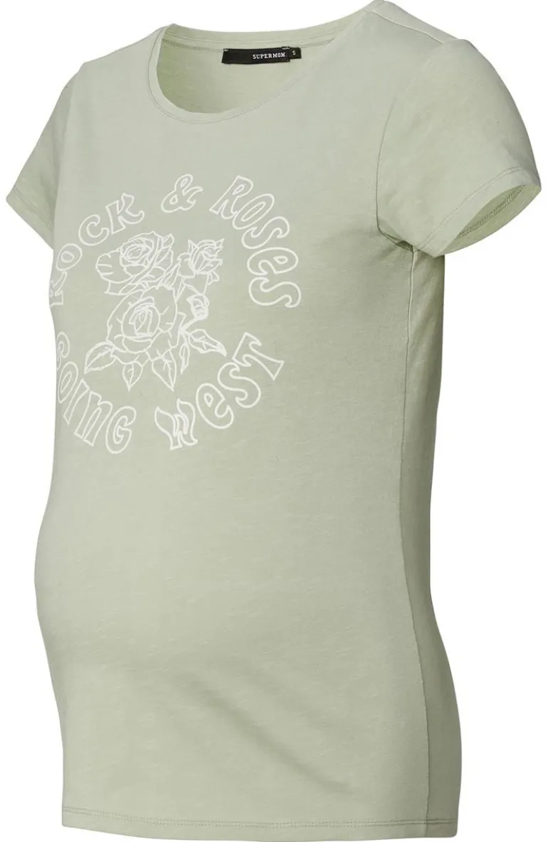 tshirt_rock_rose__seagras_5.webp Noppies T-Shirts | T-Shirts<T-shirt Rock Rose - Seagrass