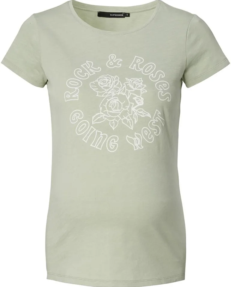 tshirt_rock_rose__seagras_8.webp Noppies T-Shirts | T-Shirts<T-shirt Rock Rose - Seagrass