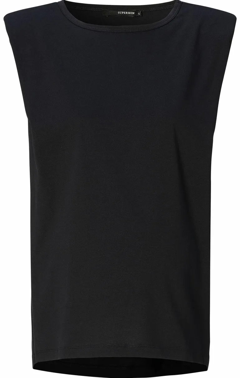 tshirt_shoulderpads__blac_10.webp Noppies T-Shirts<T-shirt Shoulderpads - Black