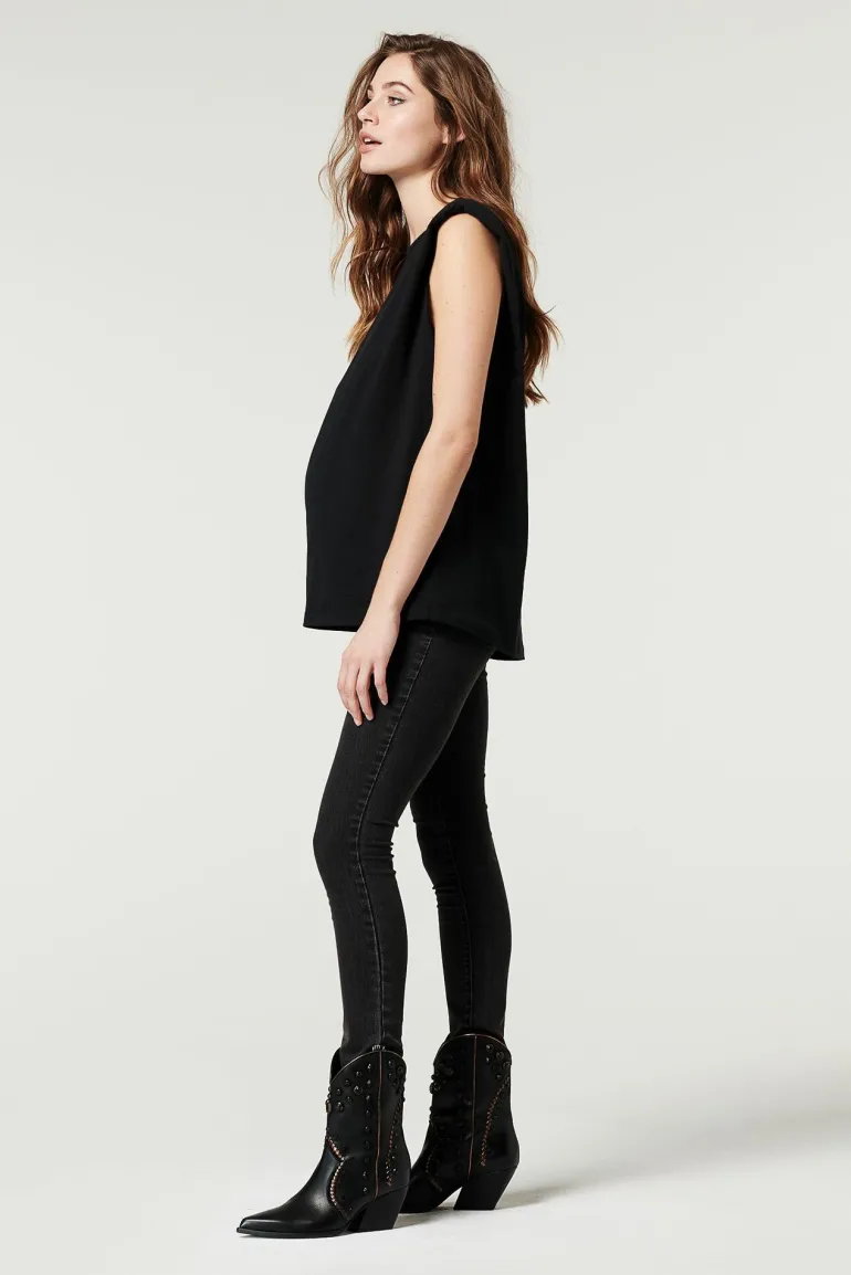tshirt_shoulderpads__blac_5.webp Noppies T-Shirts<T-shirt Shoulderpads - Black