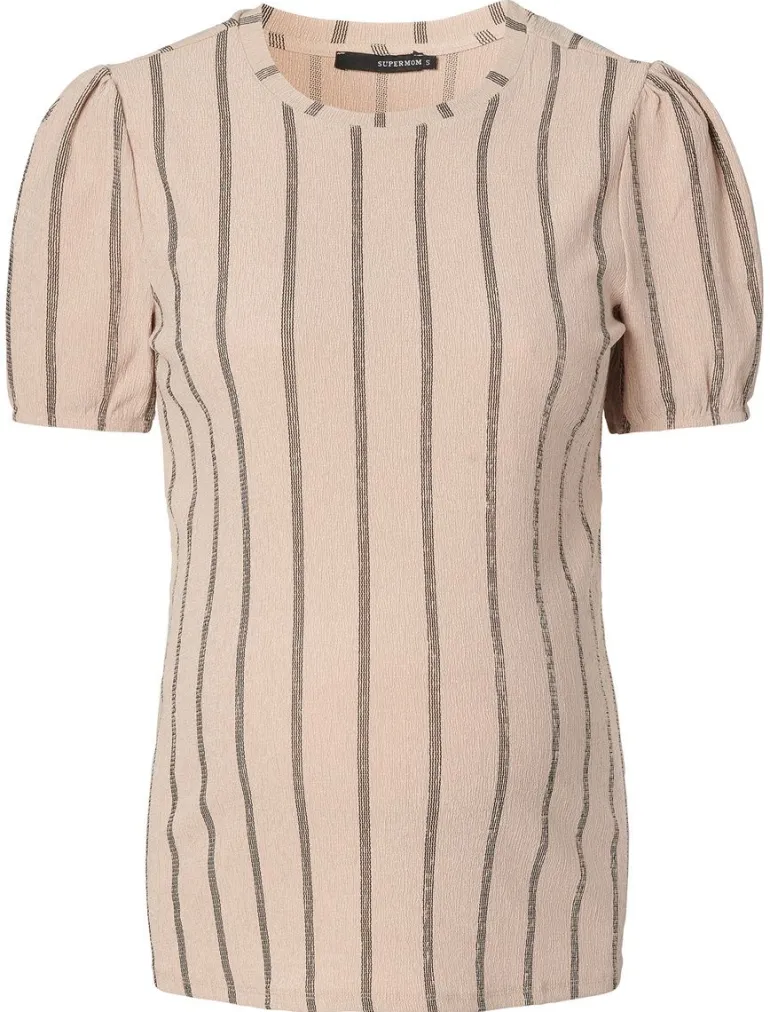 tshirt_stripe__oxford_tan_2.webp Noppies T-Shirts<T-shirt Stripe - Oxford Tan