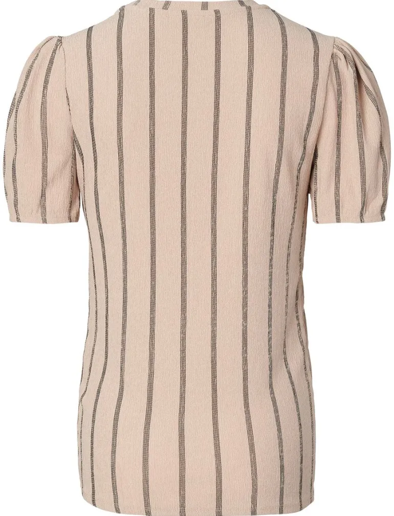tshirt_stripe__oxford_tan_3.webp Noppies T-Shirts<T-shirt Stripe - Oxford Tan
