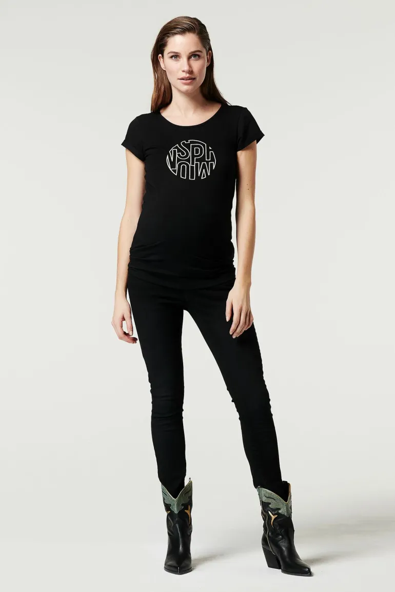 tshirt_supermom__black_0.webp Noppies T-Shirts<T-shirt Supermom - Black