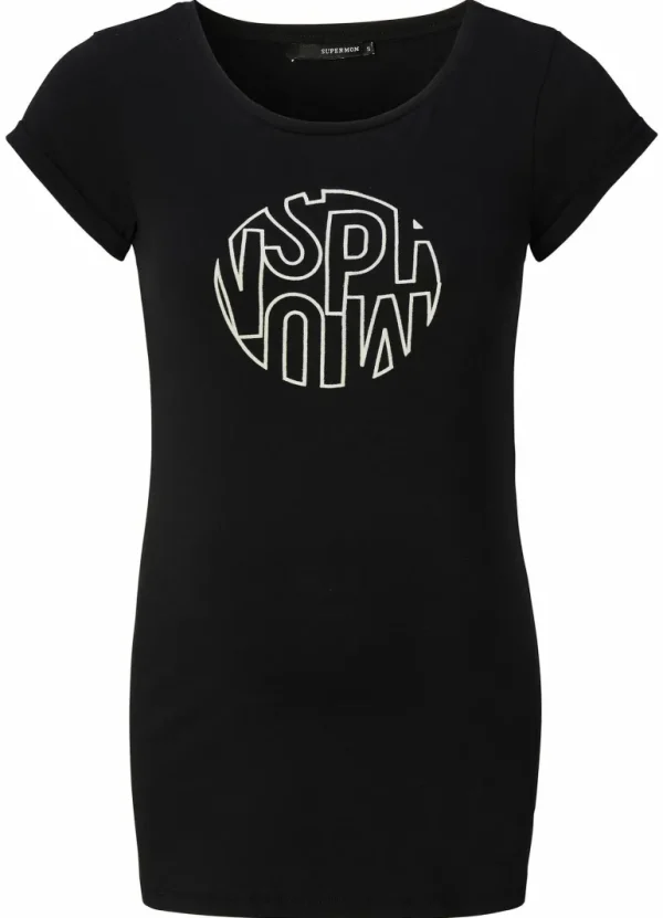 Noppies T-Shirts<T-shirt Supermom - Black