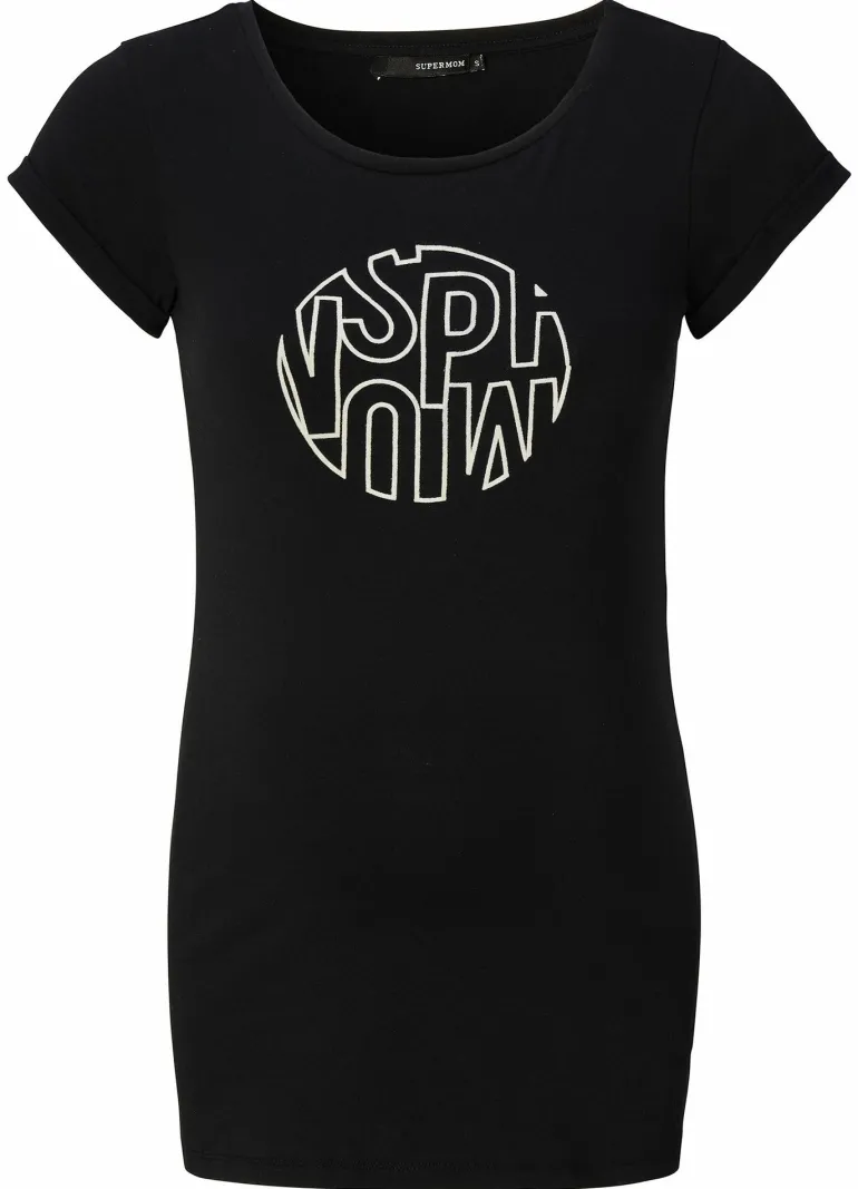 tshirt_supermom__black_2.webp Noppies T-Shirts<T-shirt Supermom - Black
