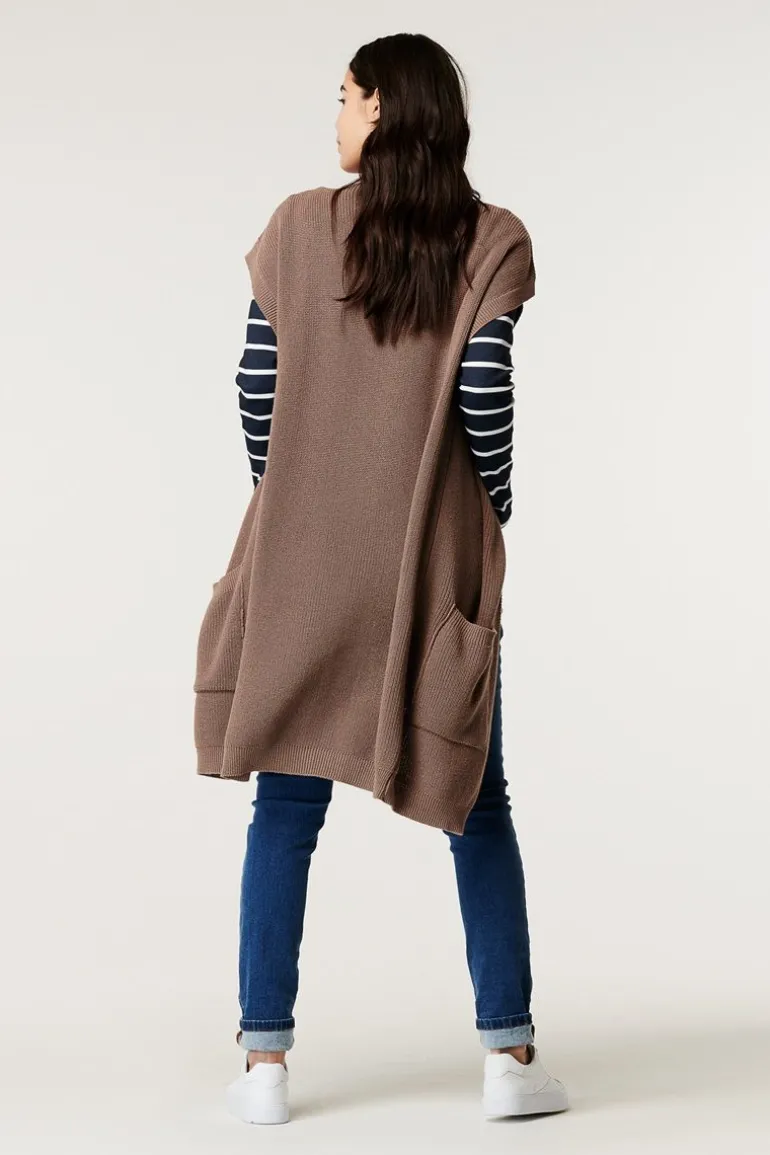 vest__taupe_grey_1.webp Noppies Vesten<Vest - Taupe Grey