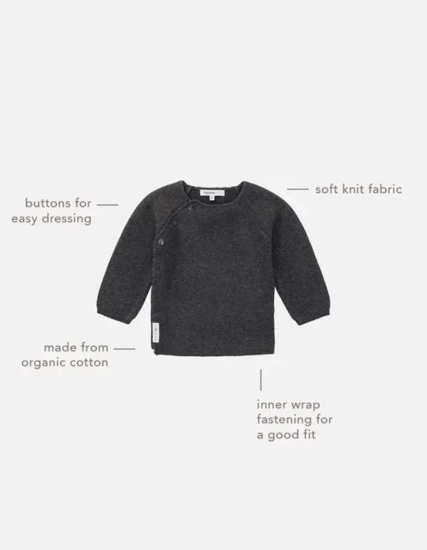 Noppies Vesten | Basics<Vest Pino - Dark grey melange