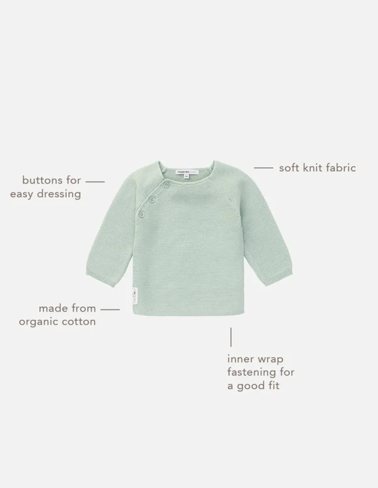 vest_pino__grey_mint_3.webp Noppies Vesten | Basics<Vest Pino - Grey Mint
