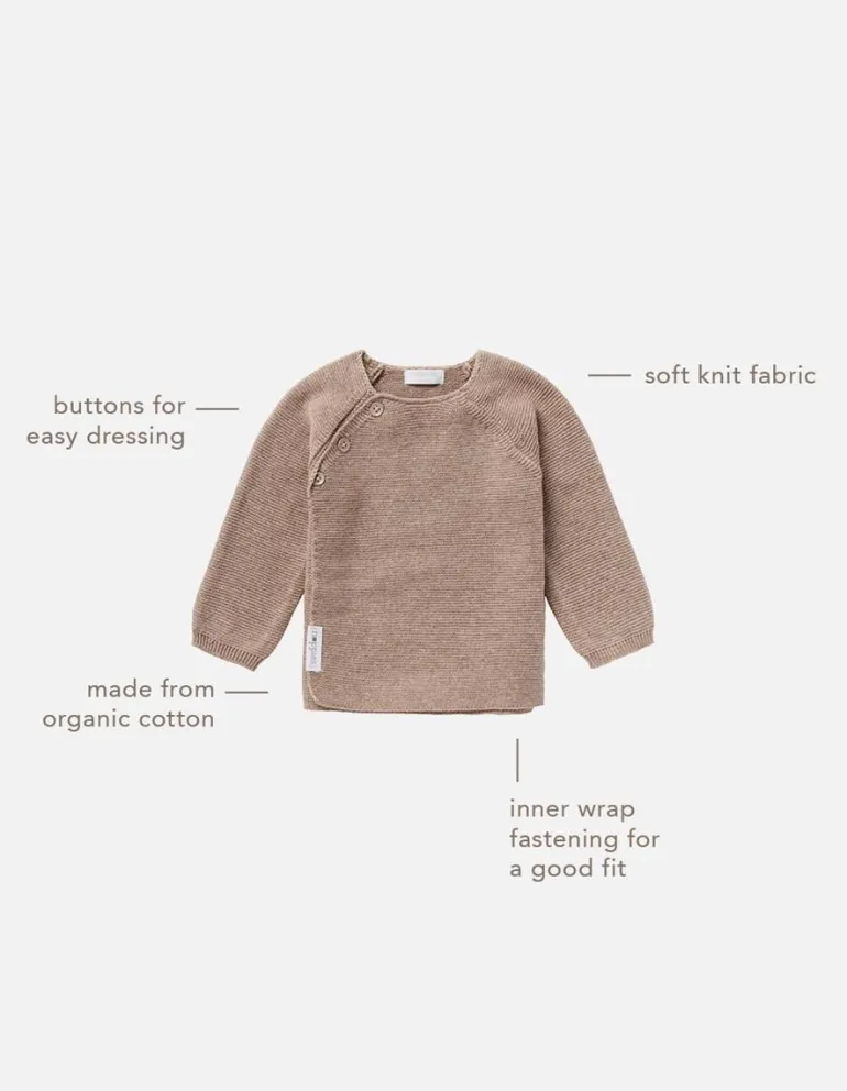 vest_pino__taupe_melange_10.webp Noppies Vesten | Basics<Vest Pino - Taupe Melange