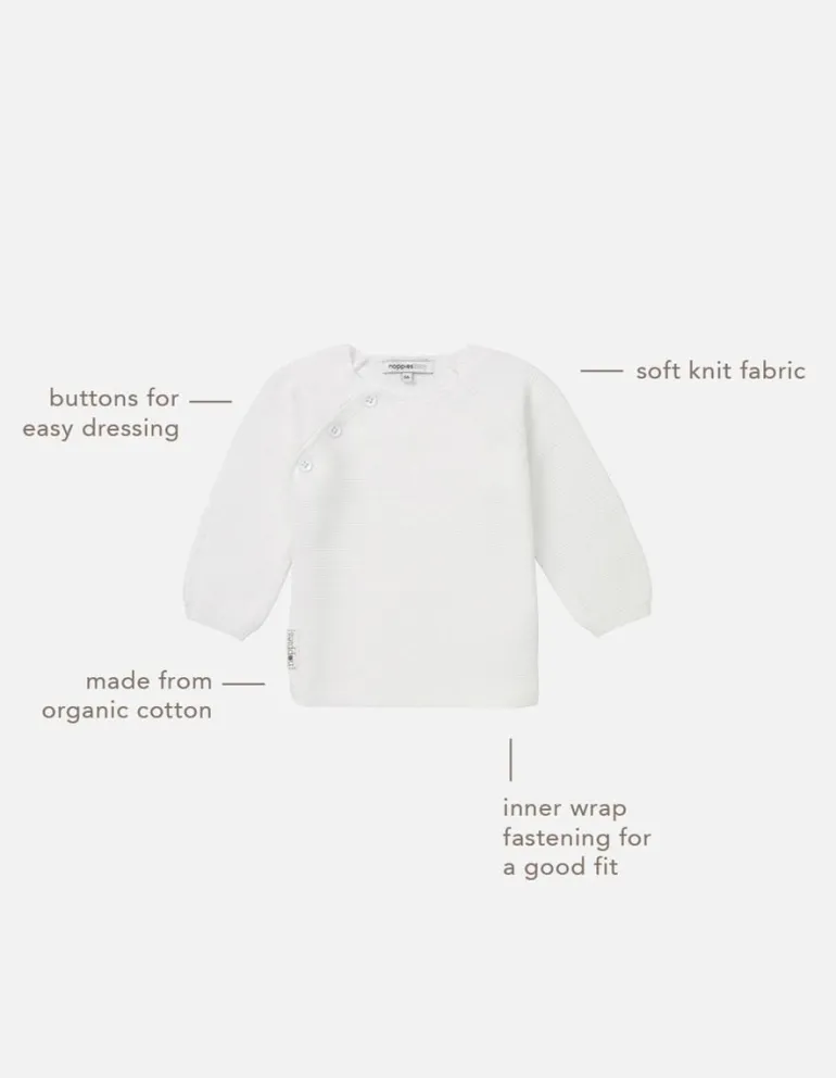 vest_pino__white_3.webp Noppies Vesten | Basics<Vest Pino - White